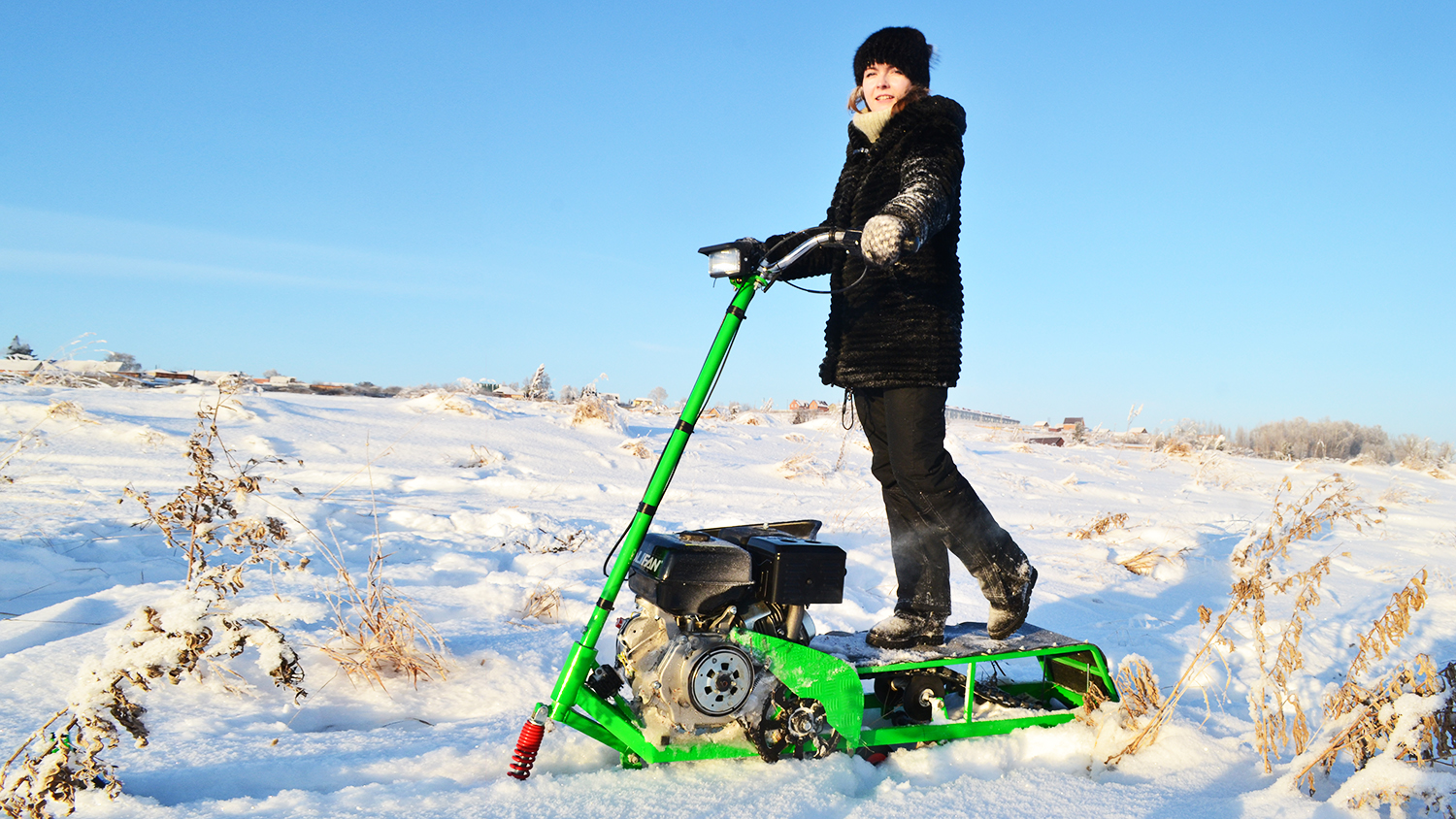 Mini Snow Bike雪地摩托车3D图纸 STP格式